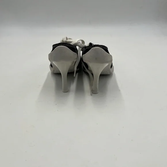 Jeffrey Campbell Black and White Sneaker-Inspired Heels - Picture 4 of 9